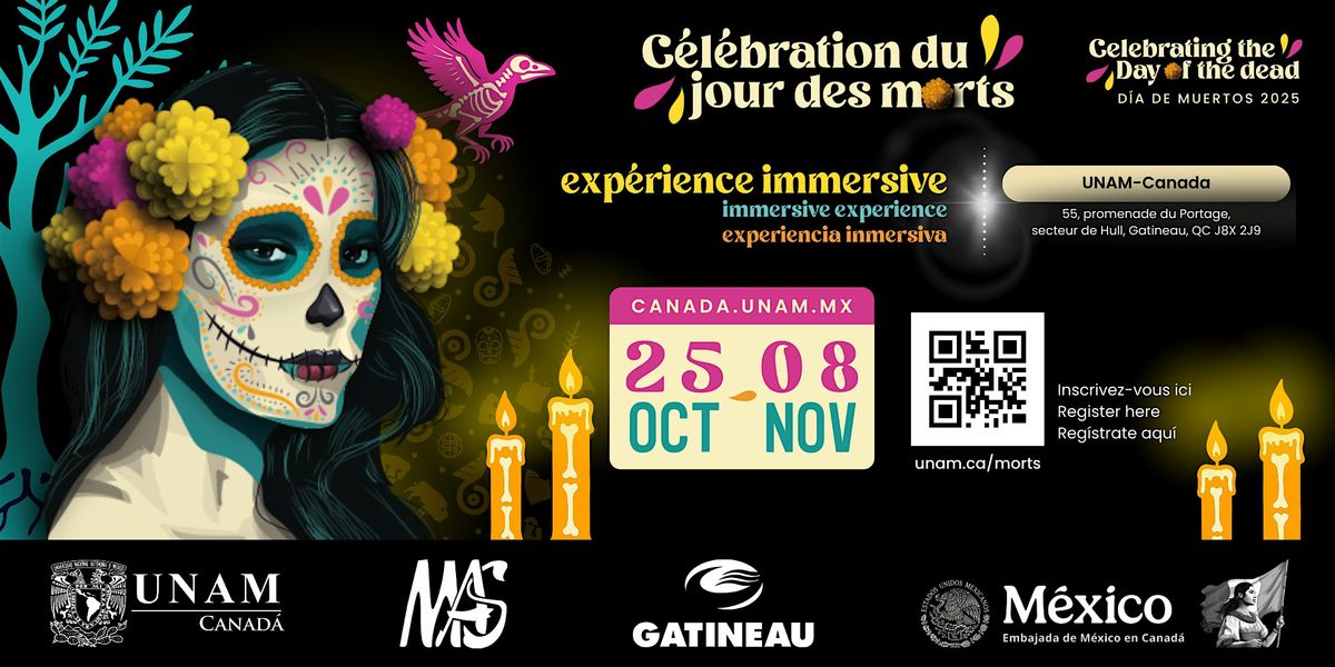 C\u00e9l\u00e9bration du Jour des Morts\u00a0 | Celebraci\u00f3n de D\u00eda de Muertos