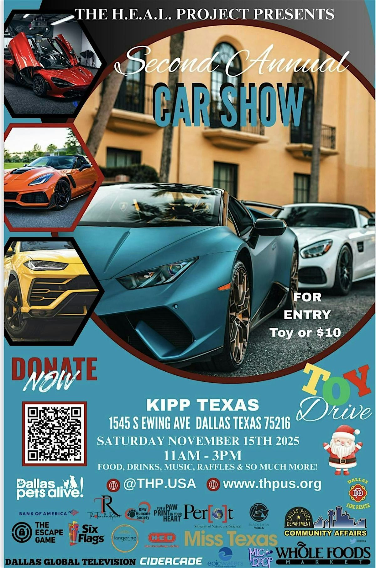 DALLAS EXOTIC CAR SHOW\/ UNFORGIFTABLE CHRISTMAS EVENT