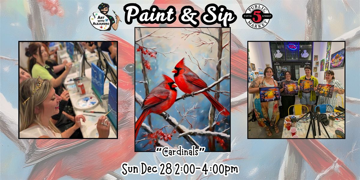 Paint & Sip at 5th St Alley \u201cCardinals\u201d