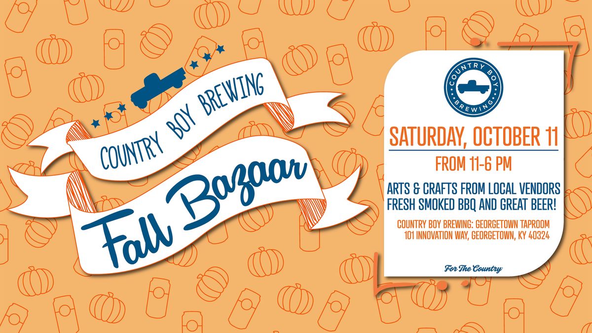 2025 Country Boy Brewing Fall Bazaar Call to Artists