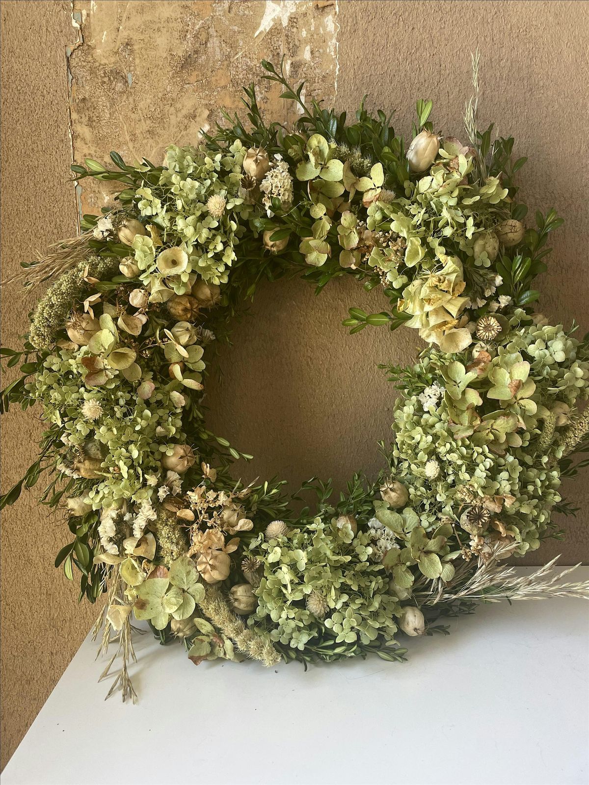 Fall Wreath with Two Little Buds