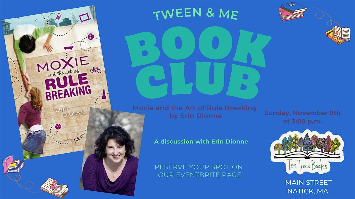 Tween Book Event: Spend Time with the Author at Ten Trees Books in Natick