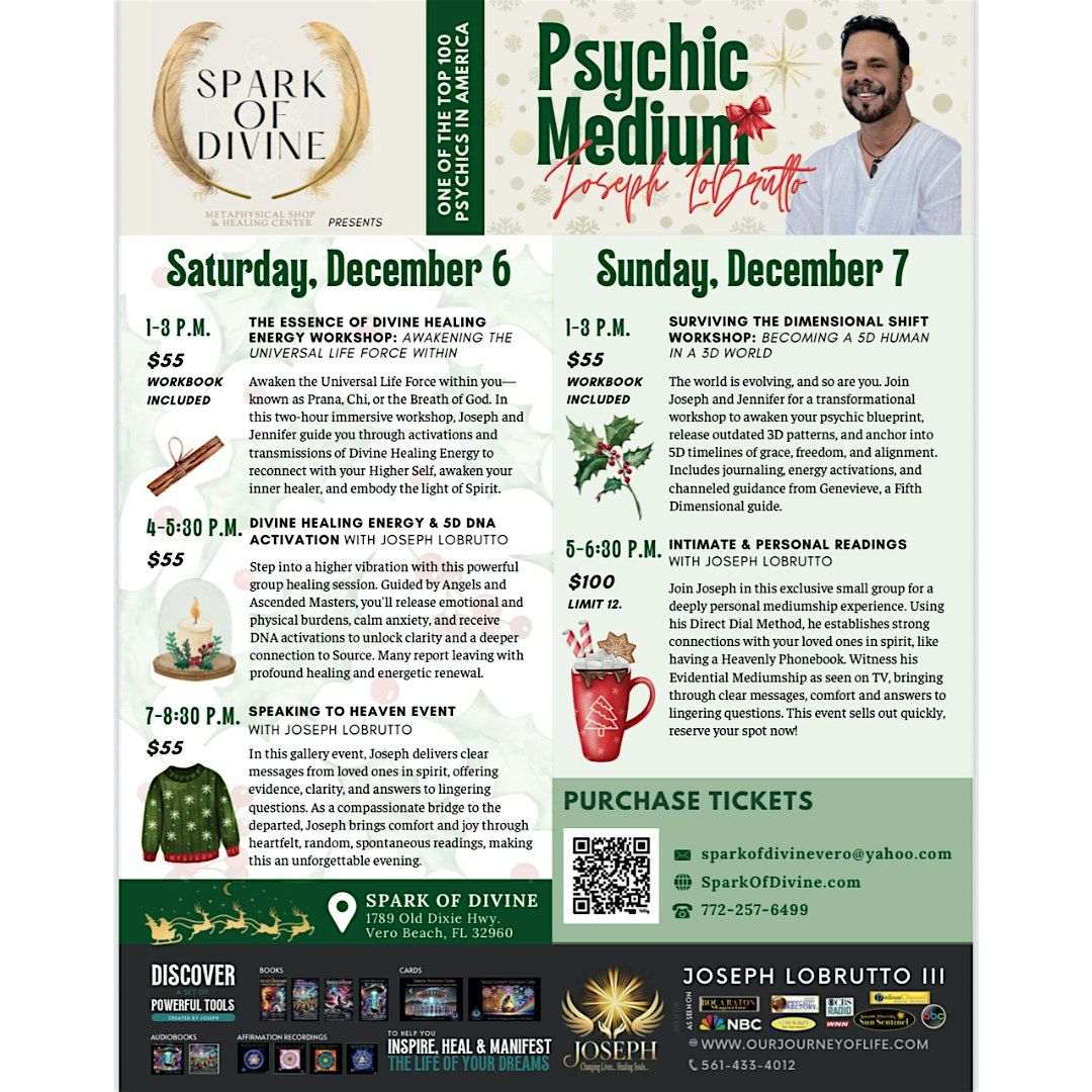 INTIMATE & PERSONAL READINGS WITH JOSEPH LOBRUTTO