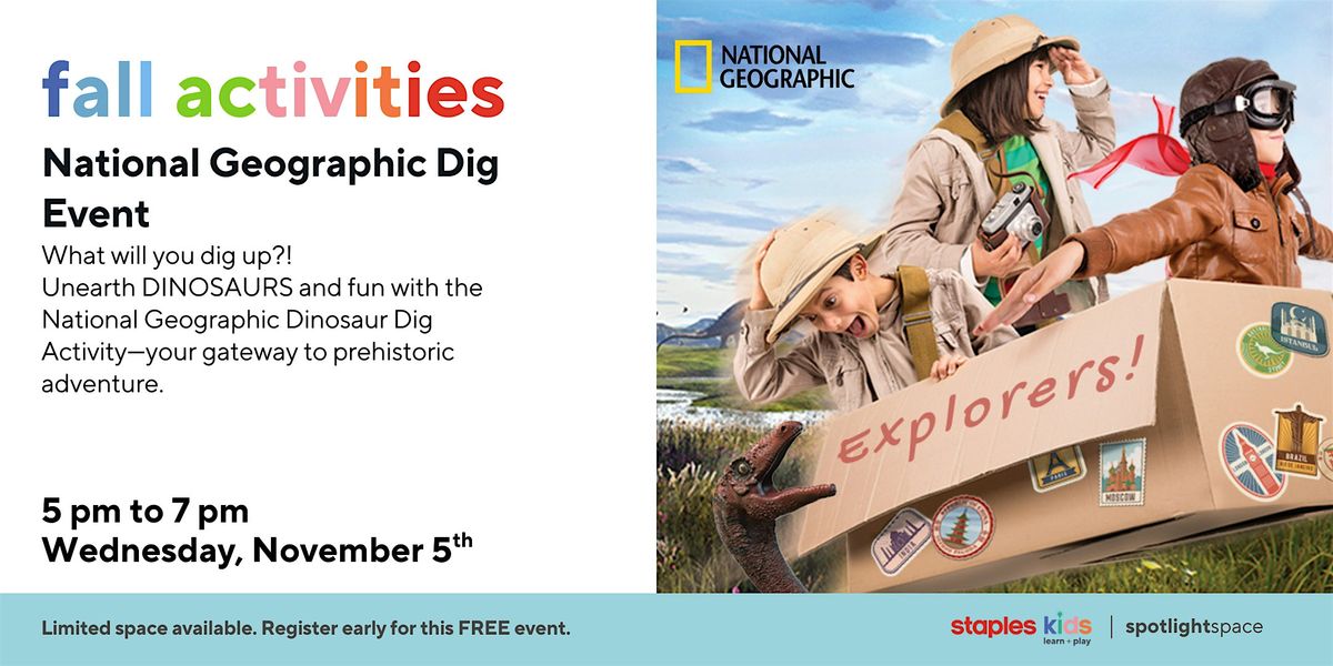 National Geographic Dig Event at Staples Yonge and Steeles Store 450