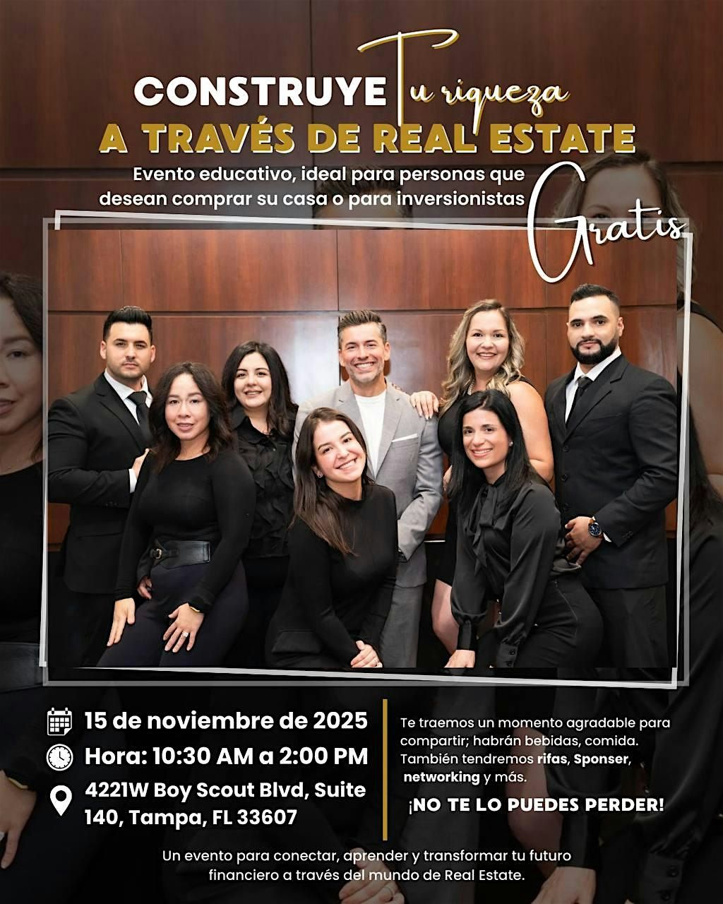 \u00a1CONECTA TU FUTURO ! Construye Tu Riqueza A Travez De Real Estate