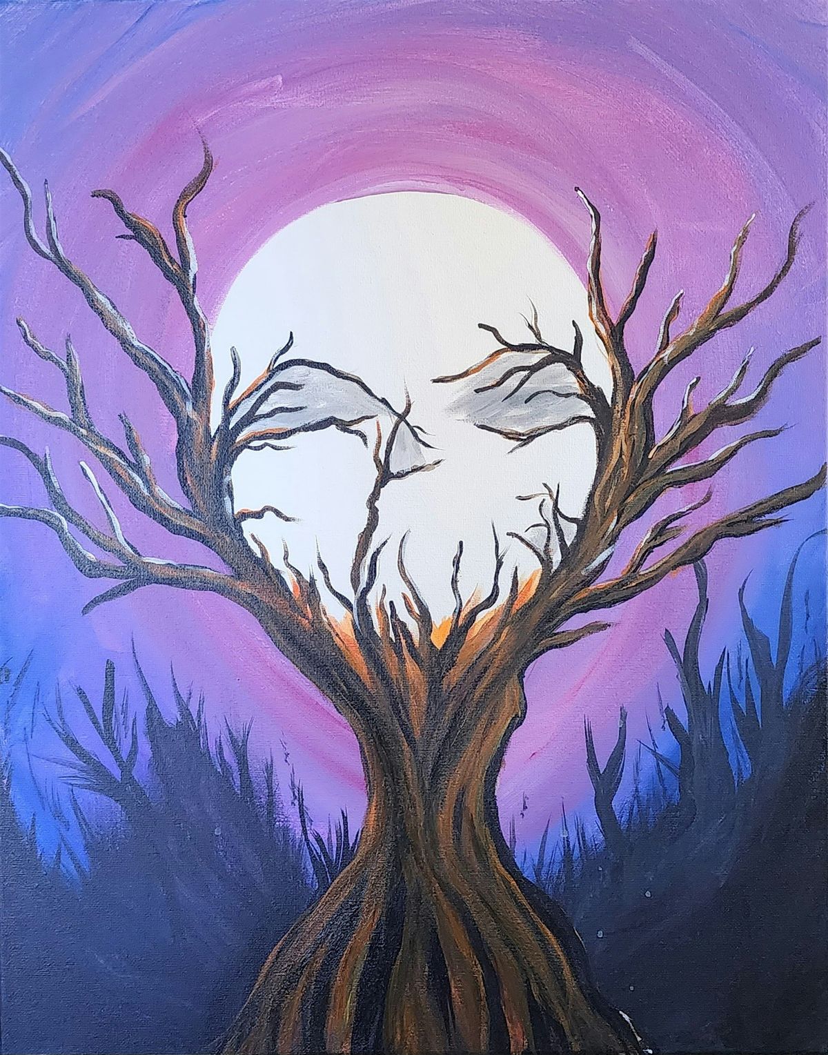Moonrise Paint and Sip Painting event
