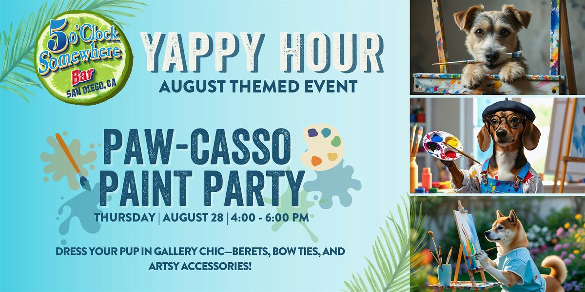 PAW-CASSO PAINT PARTY