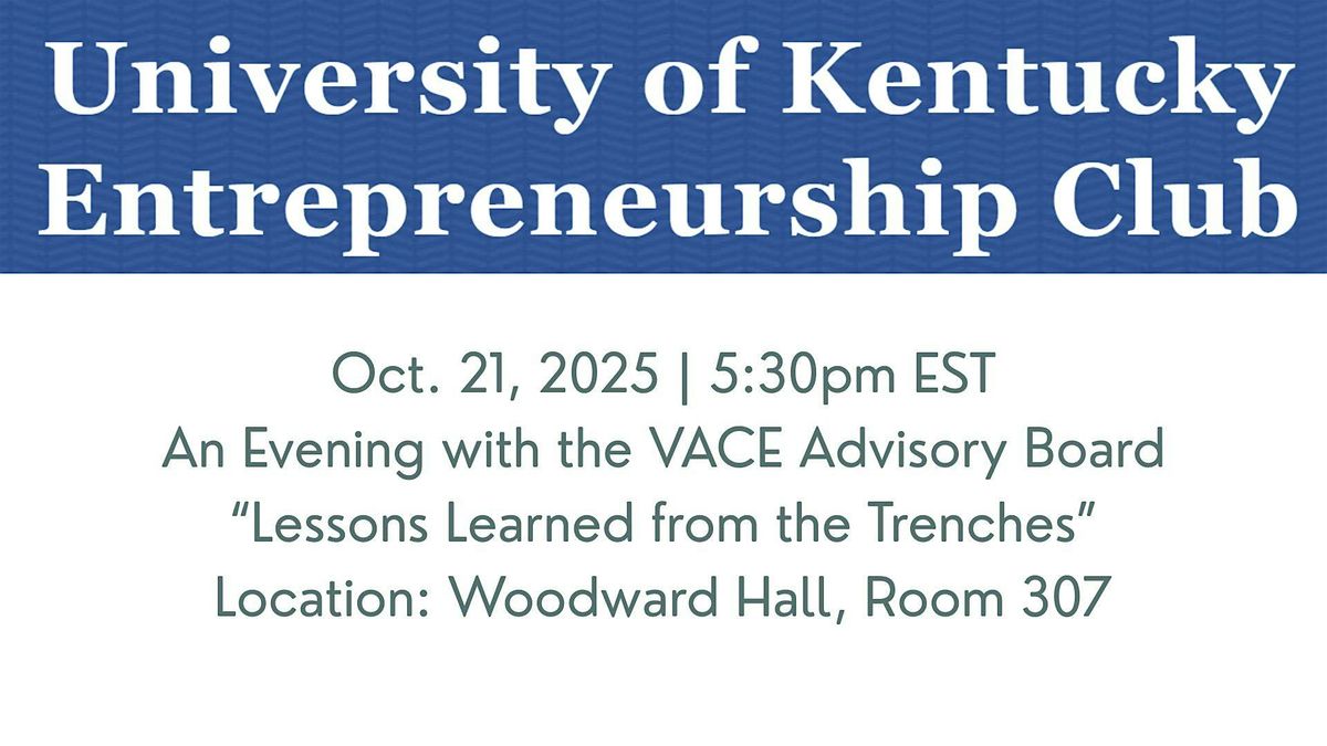 "Lessons Learned from the Trenches" with VACE Advisory Board