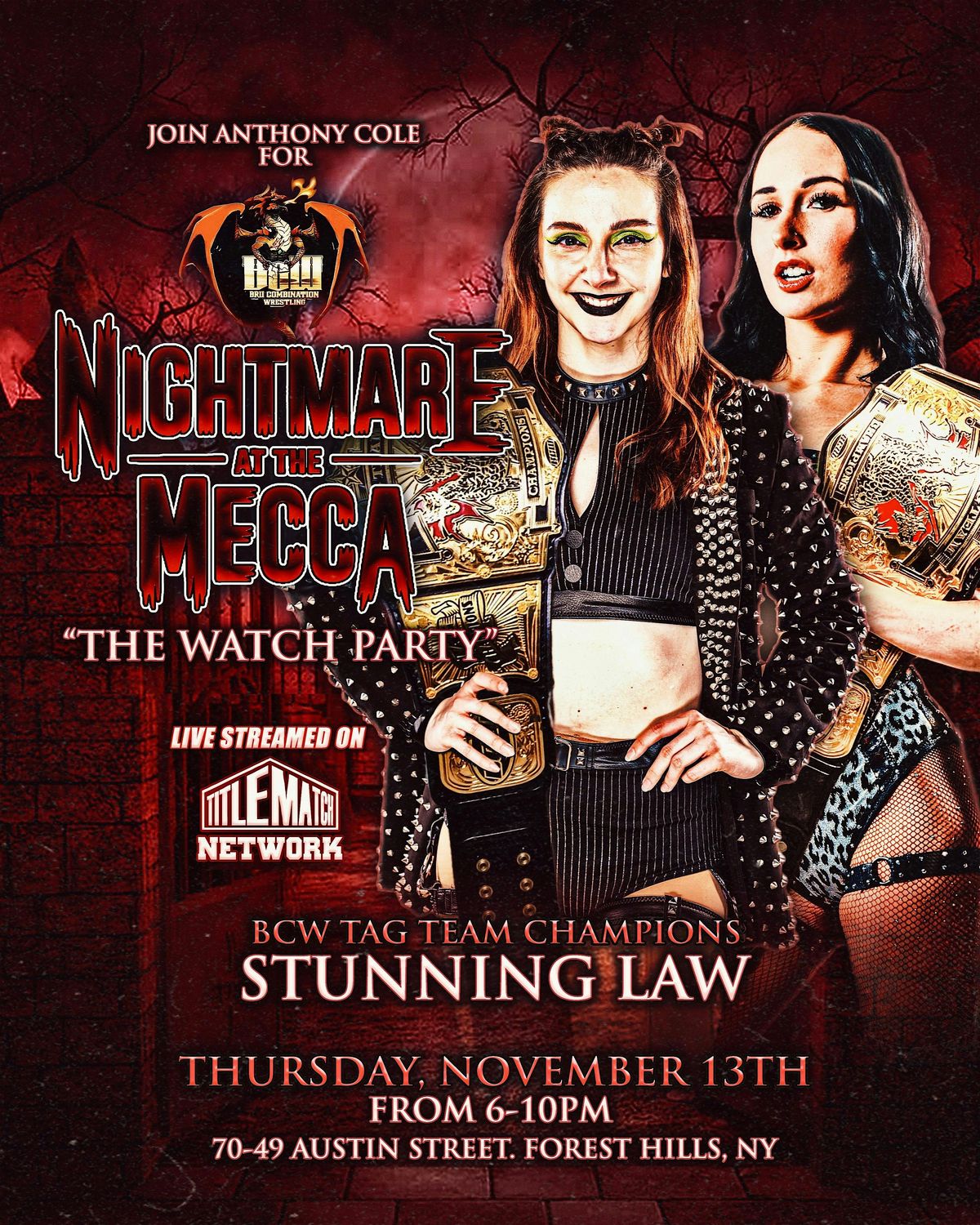 B.C.W. BriiCombination Wrestling Presents : NATM "The Watch Party"