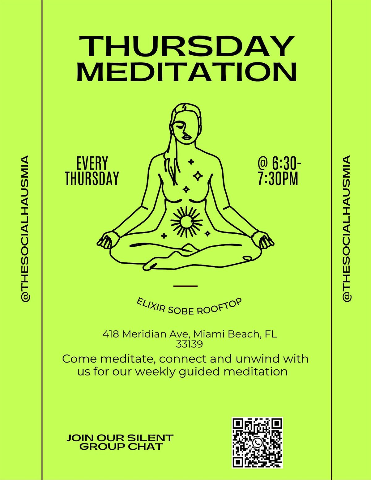 Thursday Meditation with @TheSocialHausMia