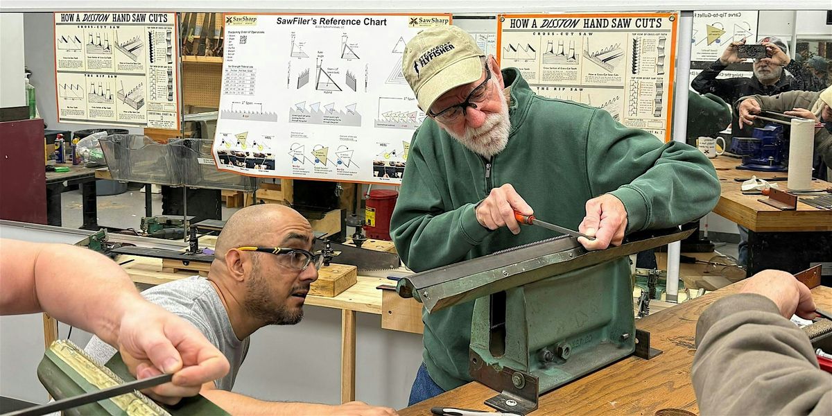 SawSharp's 25-29 May 2026 Saw Sharpening & Maint. Seminar $500 Down Payment