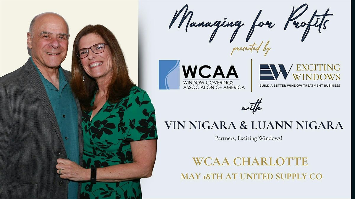Managing for Profit - Business Workshop with Vin & LuAnn Niagara