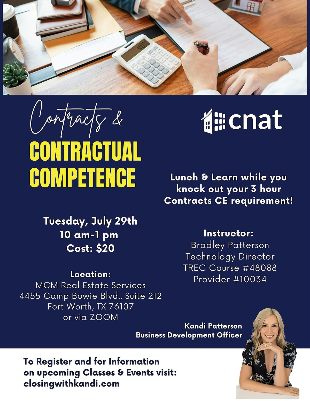 Contract & Contractual Competence-3 Hour CE for REALTORS\u00ae