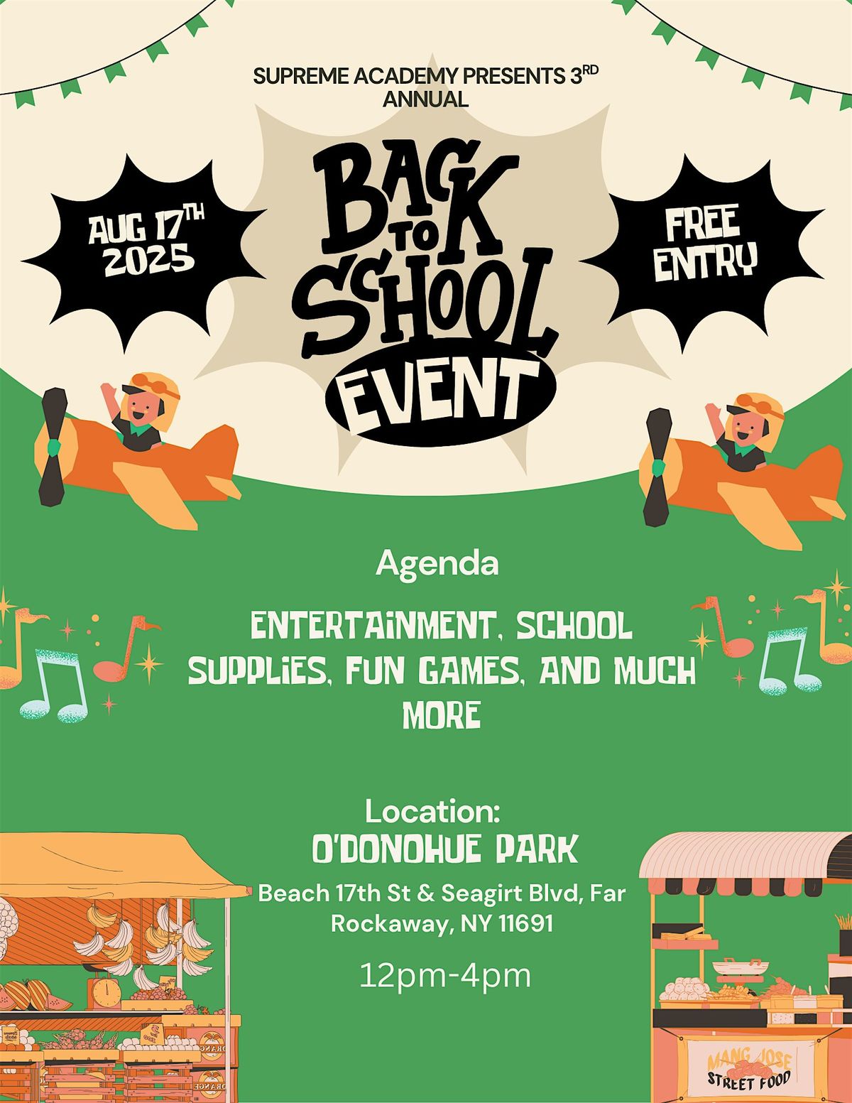 SUPREME ACADEMY PRESENTS 3RD ANNUAL BACK TO SCHOOL BASH