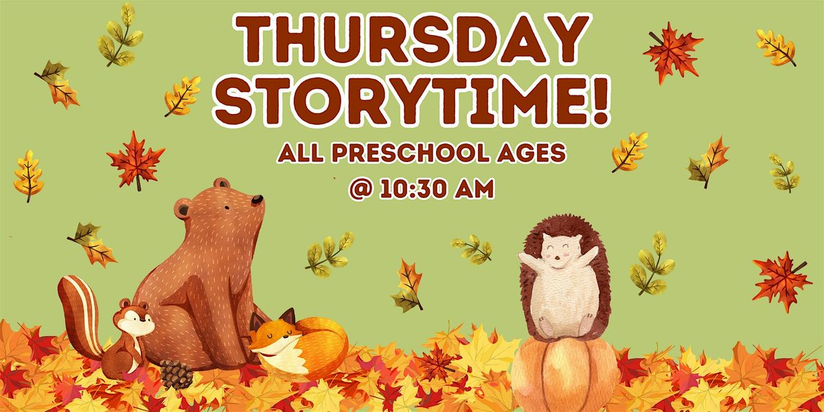 Thursday Storytime (All Preschool Ages) @ Library Meeting Room