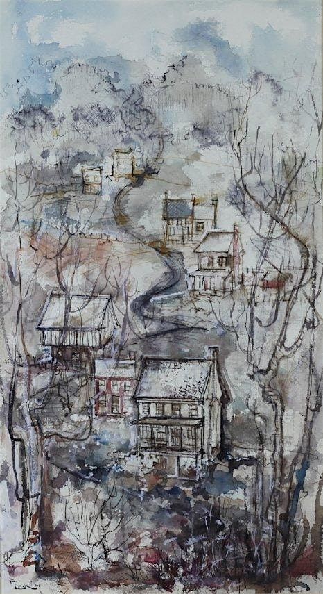 Watercolor Winter Scene Card Making with Seth Holmes