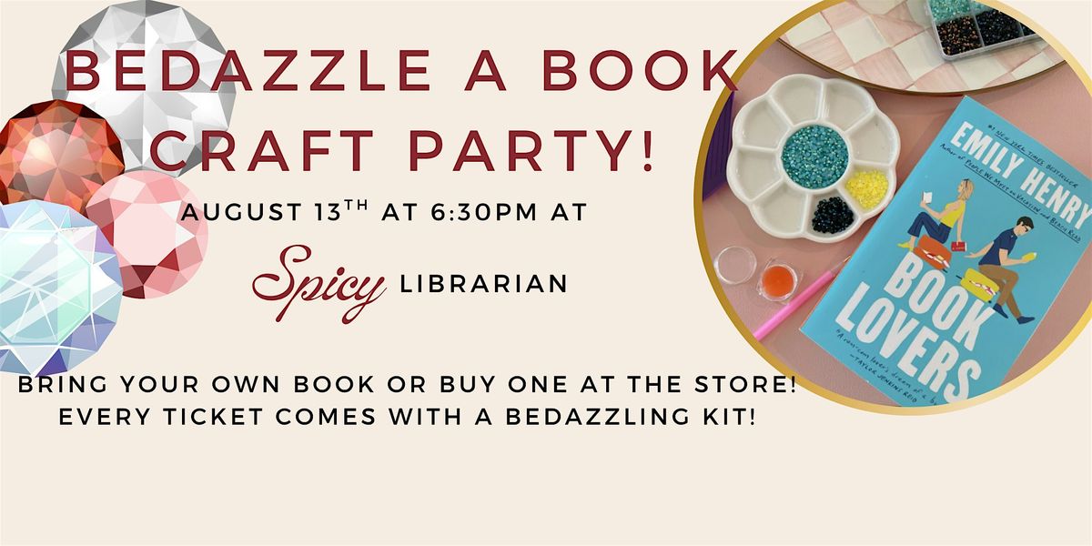 Bedazzle a Book Craft Party