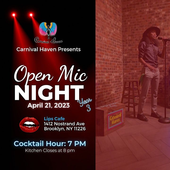 Carnival Havens Third Annual National Poetry Month Open Mic Night