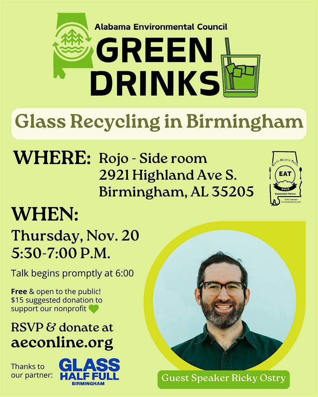 Green Drinks: Glass Recycling in Birmingham
