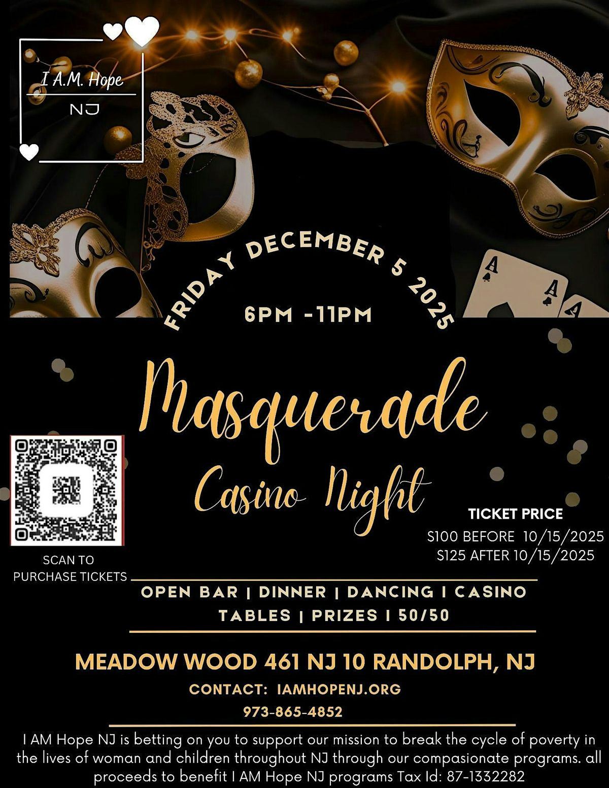 I AM Hope NJ Masquerade Ball Casino Night Fundraiser