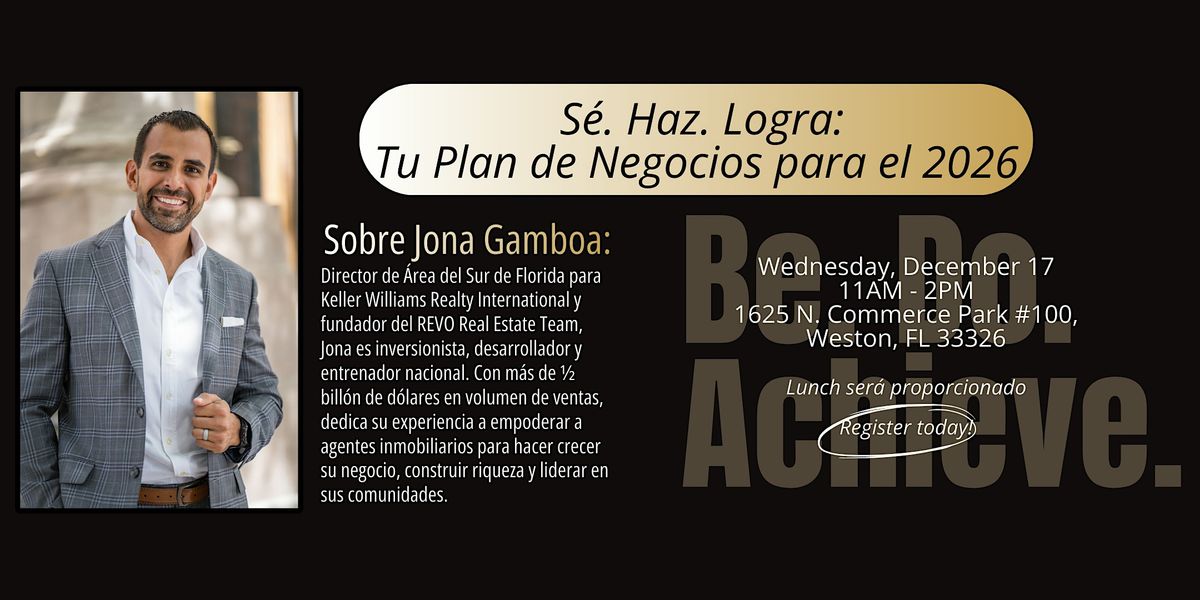 S\u00e9. Haz. Logra: Tu Plan de Negocios para el 2026