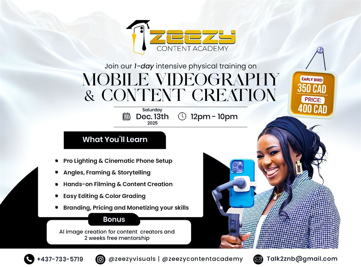An Intensive Mobile Videography and Content Creation Training