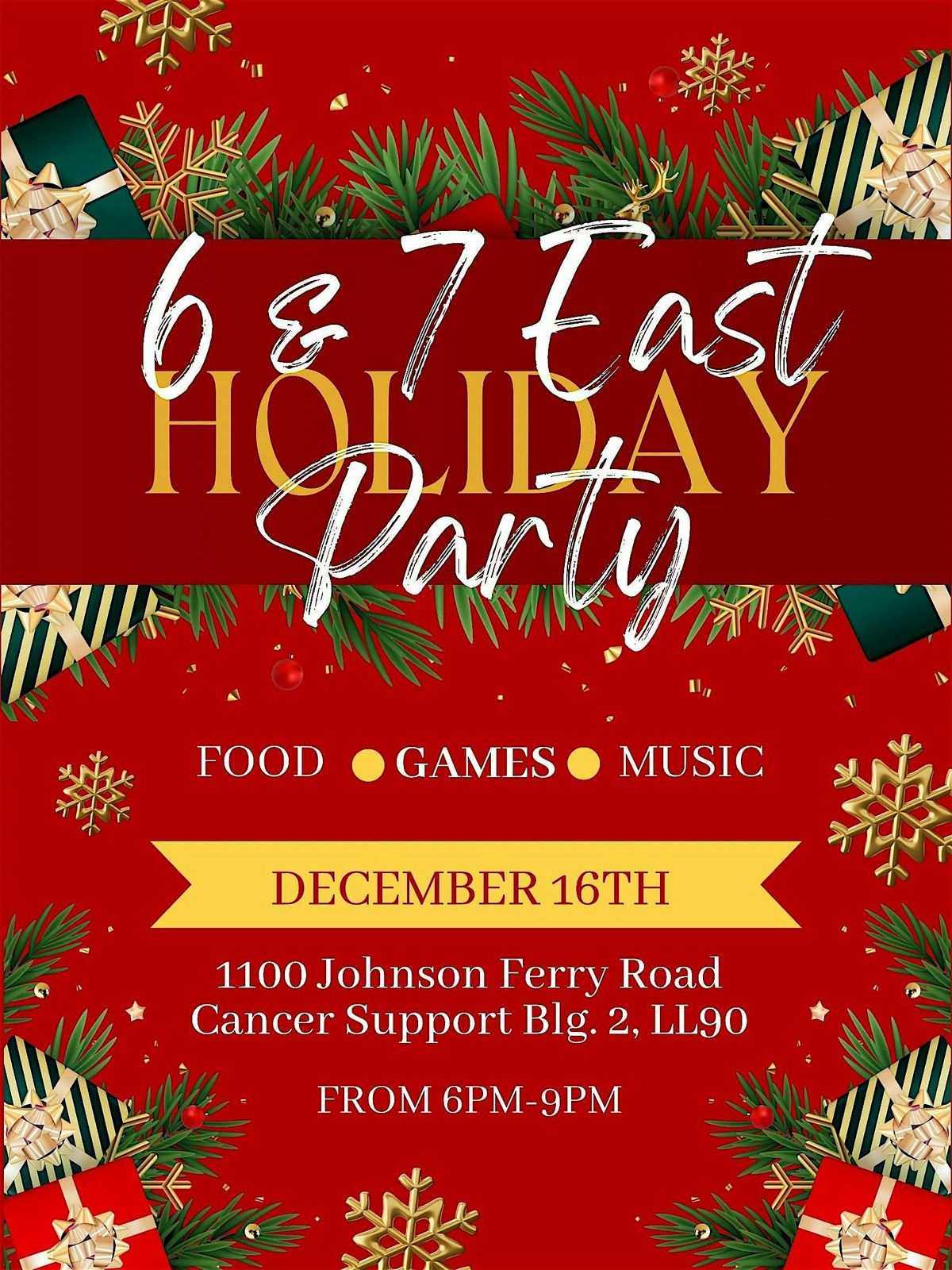 6 & 7 East Holiday Party