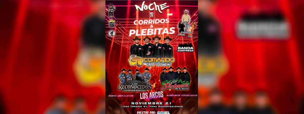 NOCHE DE CORRIDOS & PLEBITAS