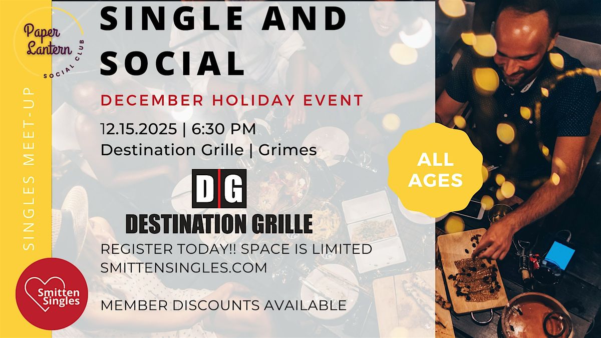 Single & Social Holiday Meet-Up Des Moines
