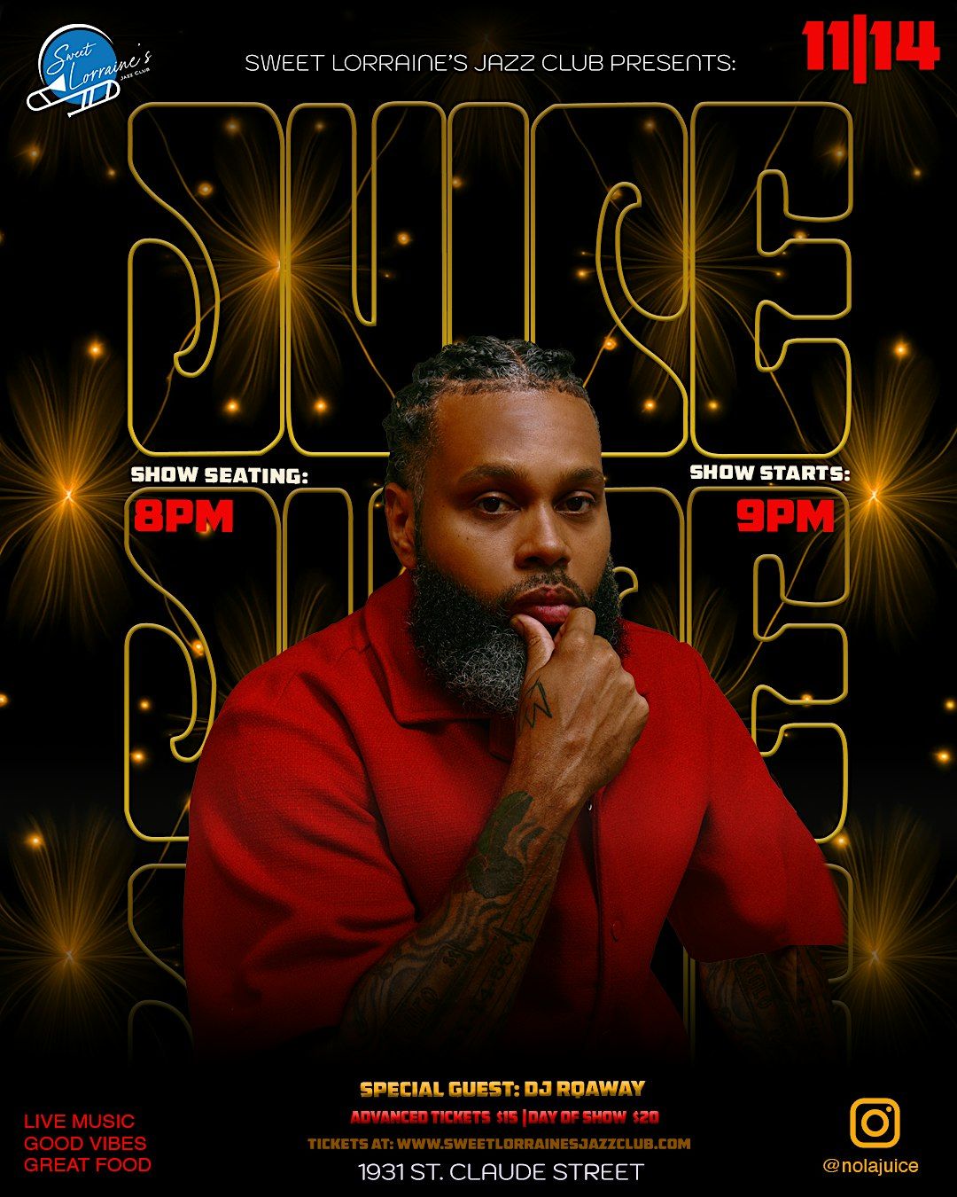 JUICE Live at SWEET LORRAINE'S CLUB!