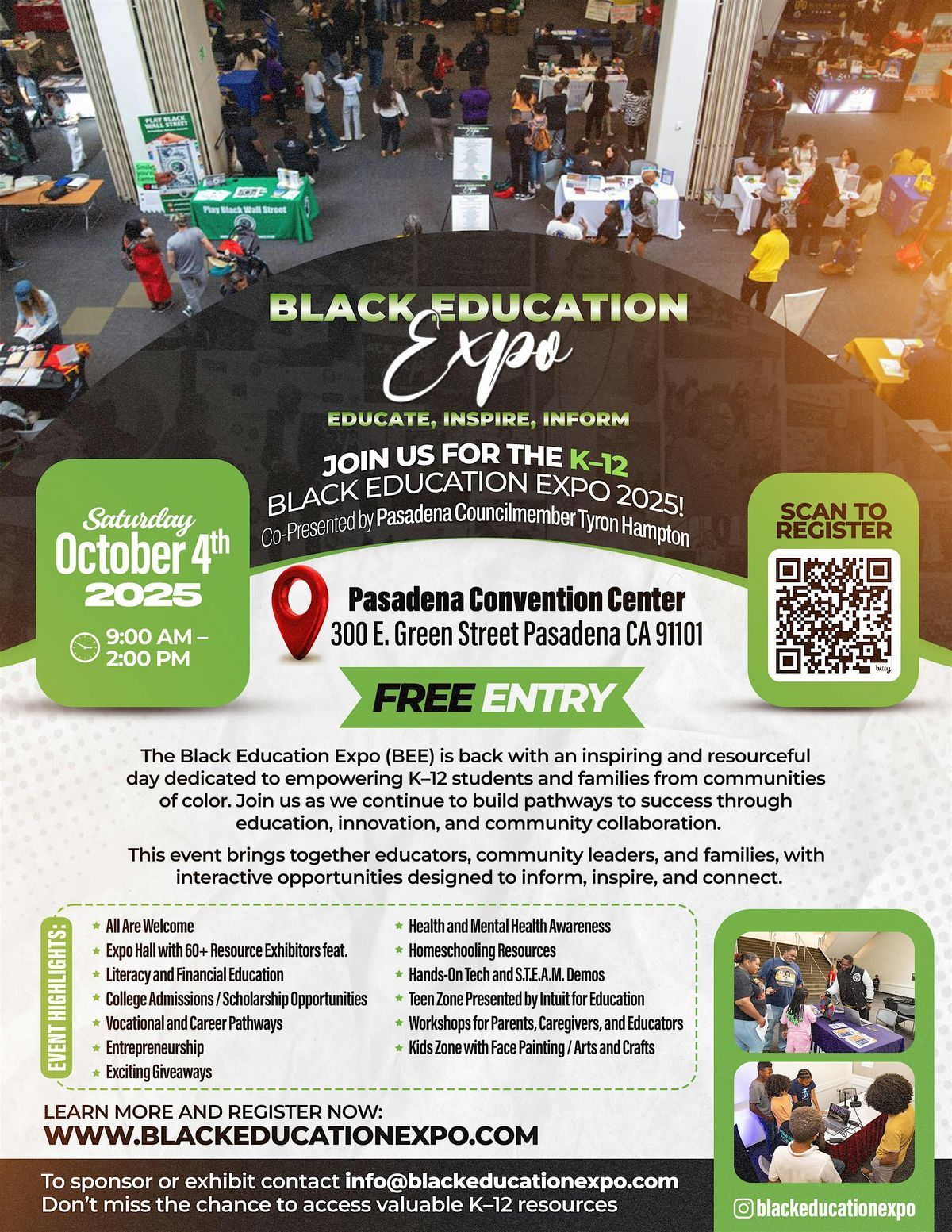 Celebrate at the Black Education Expo - K-12 (Ages 5-18)
