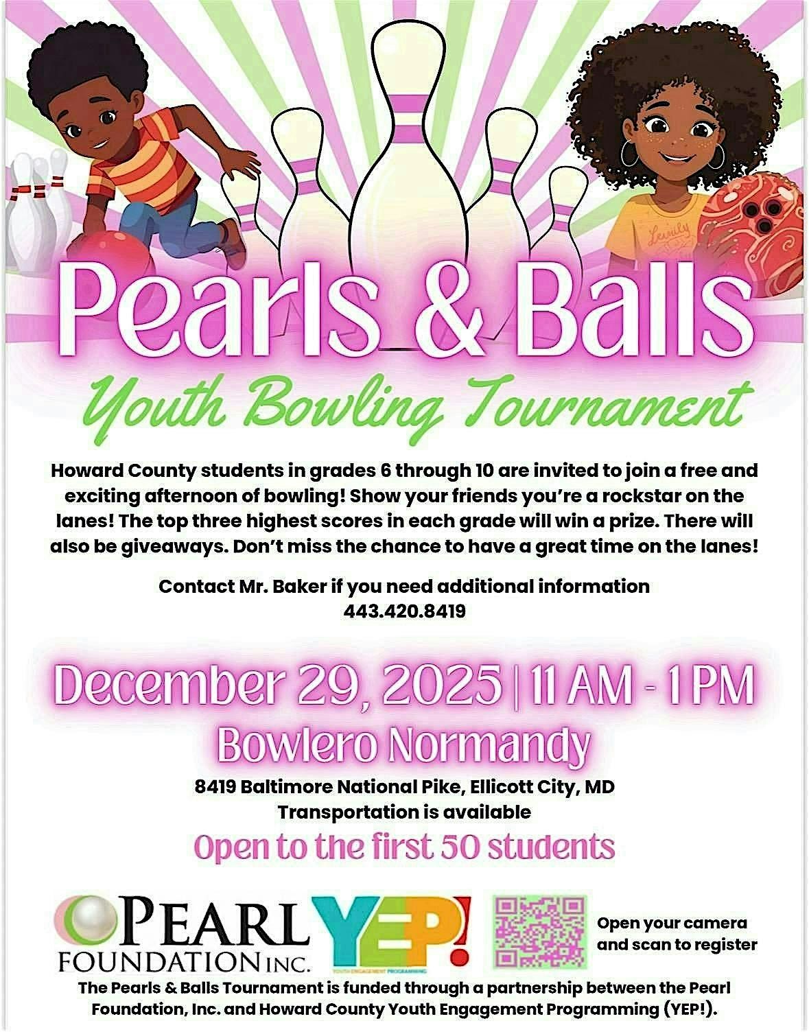 Pearls & Balls Youth Bowling Tournament