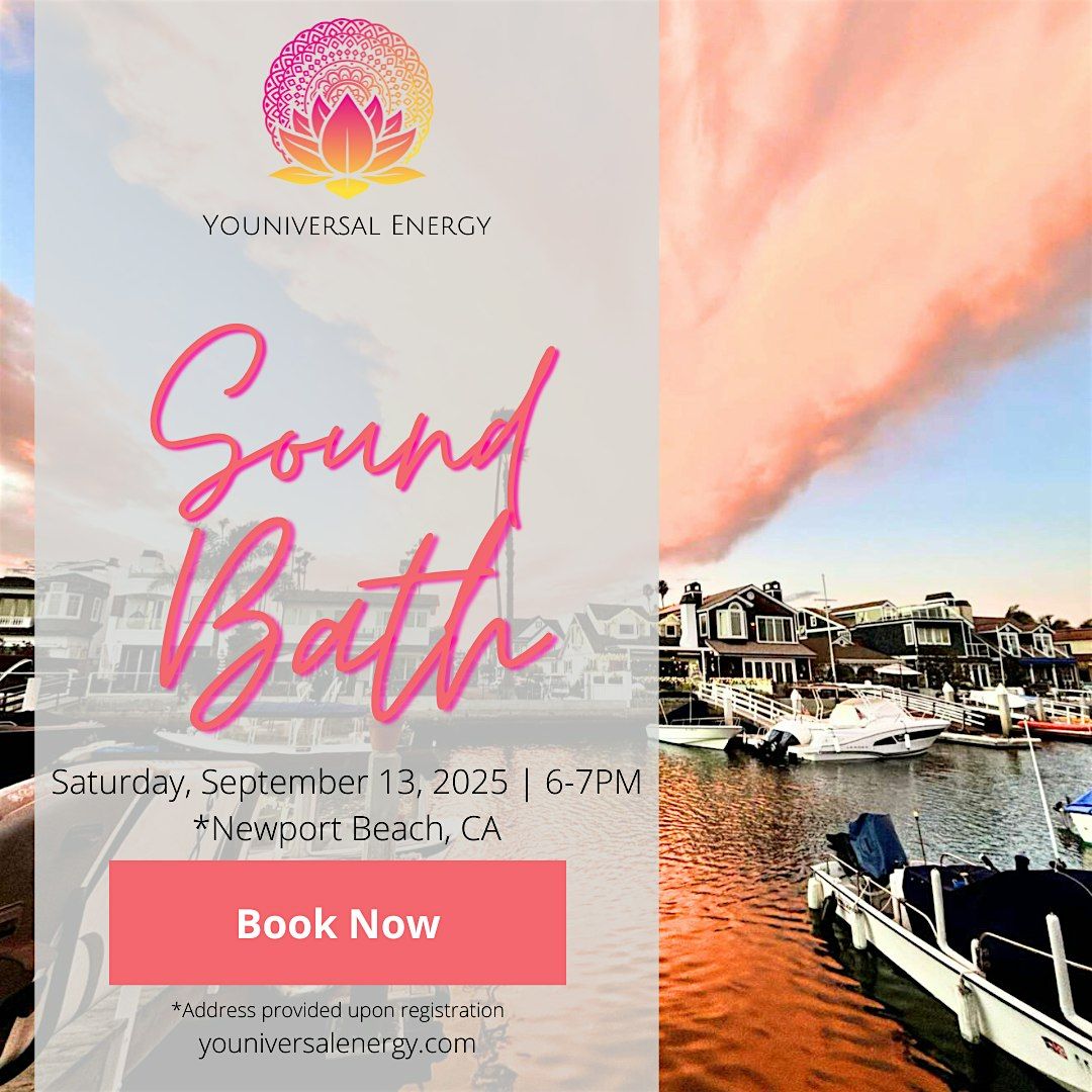 A Sunset Sound Bath Experience on the Newport Beach Harbor