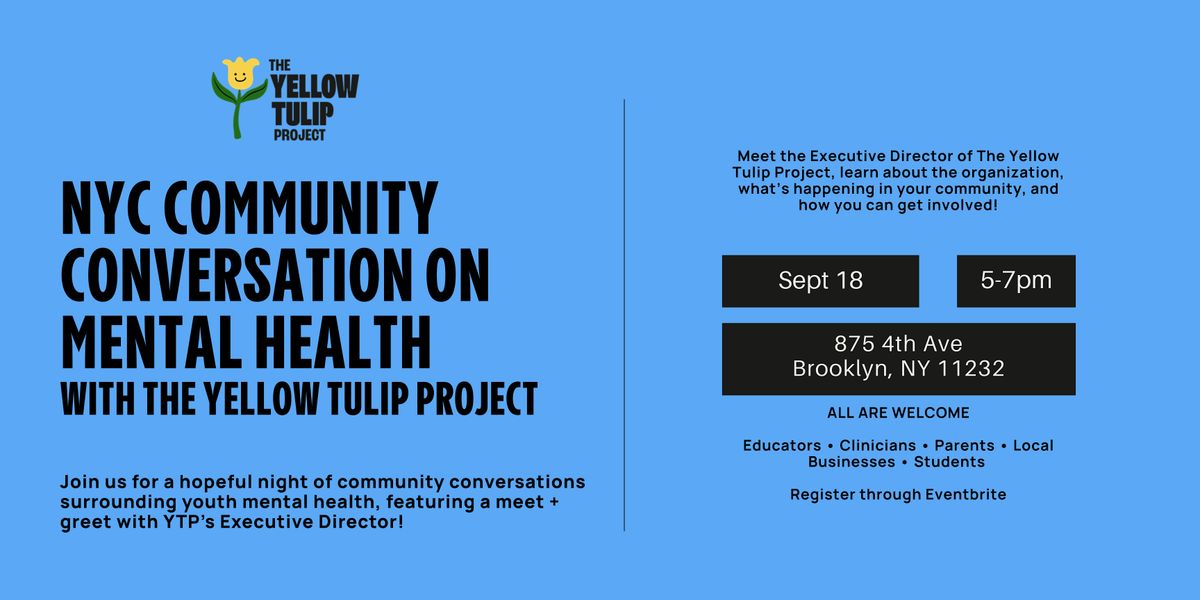 NYC Community Conversation on Mental Health