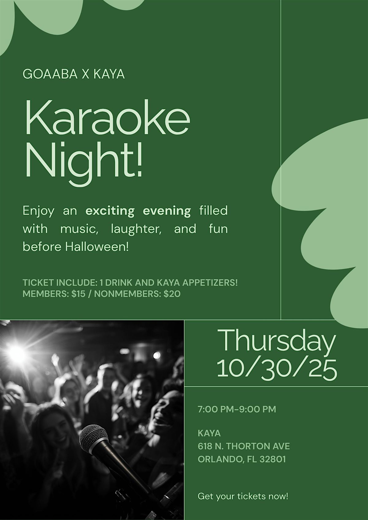 GOAABA Karaoke at Kaya