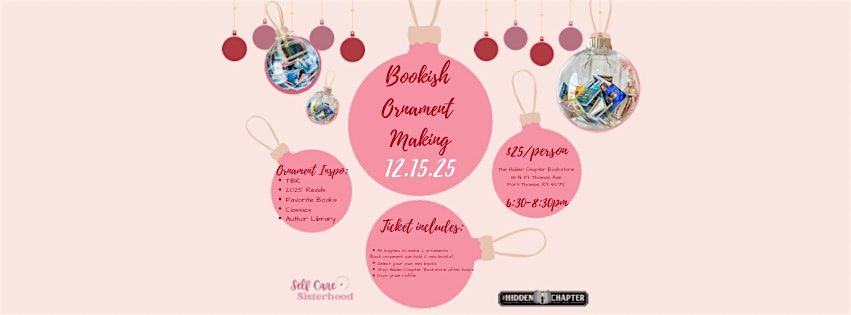Bookish Ornament Making