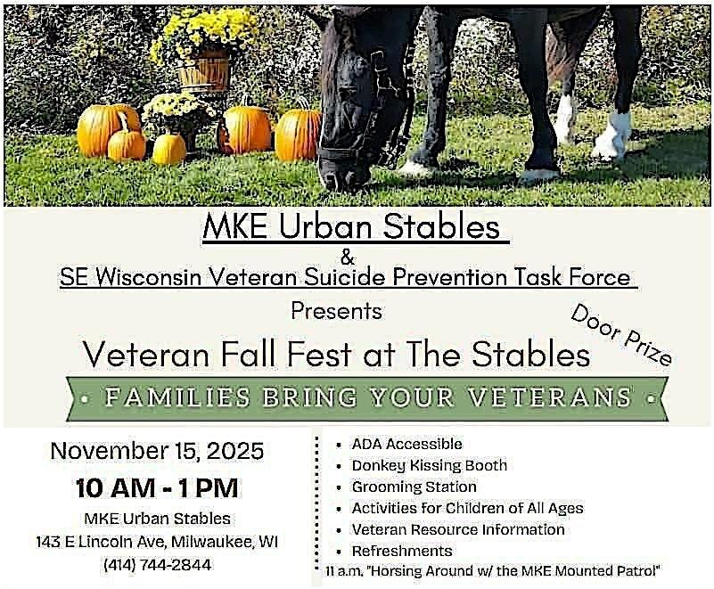 Veterans - Enjoy the beauty of fall during Fall Fest at the Stables!