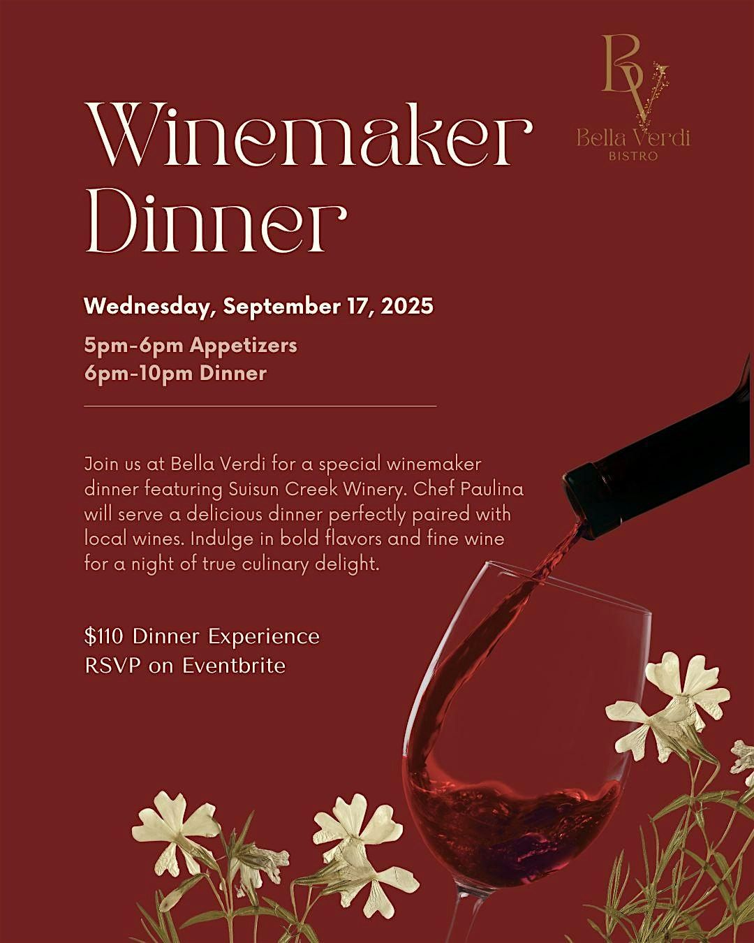 Winemaker Dinner at Bella Verdi