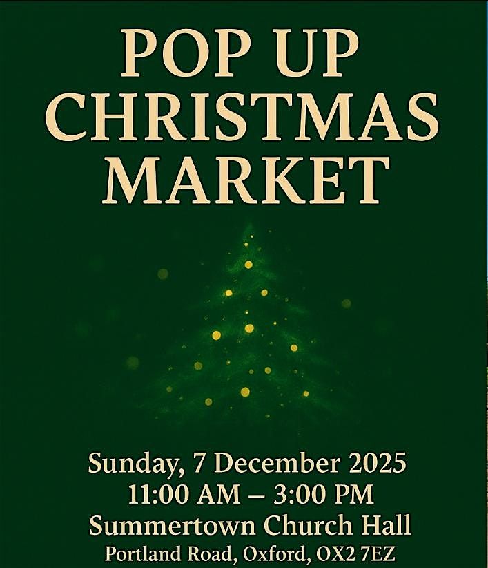 Christmas pop up market