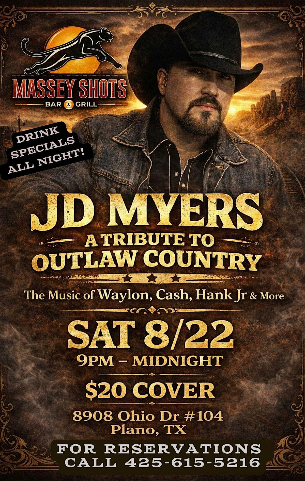JD Myers - A tribute to Outlaw Country