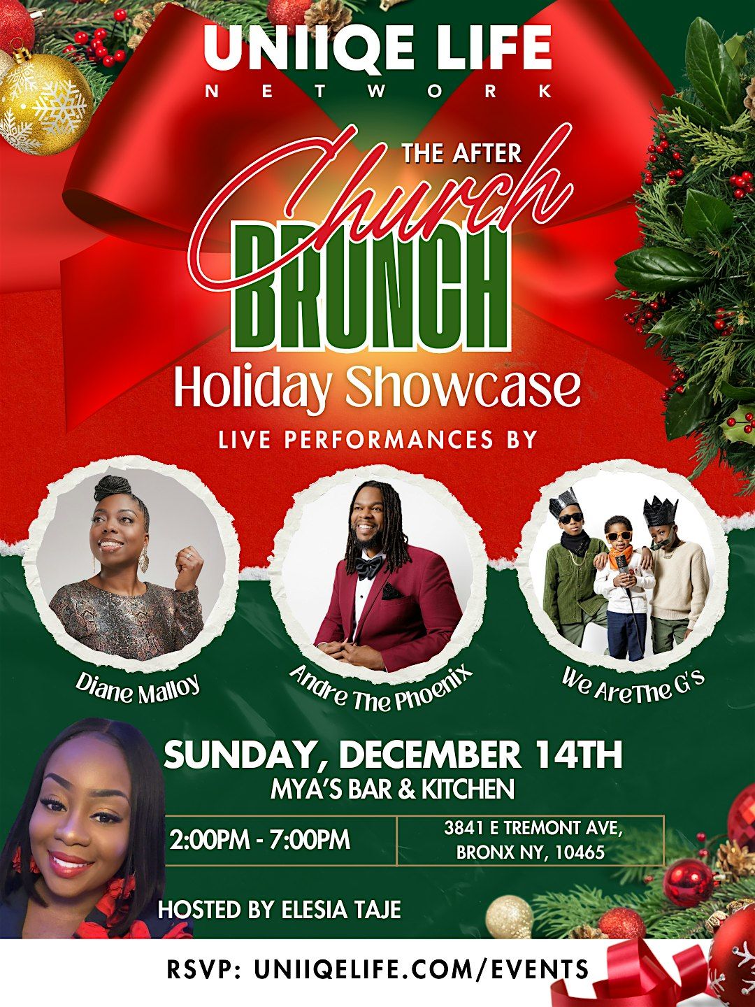 The After Church Brunch Presents  The Uniiqe Holiday Showcase