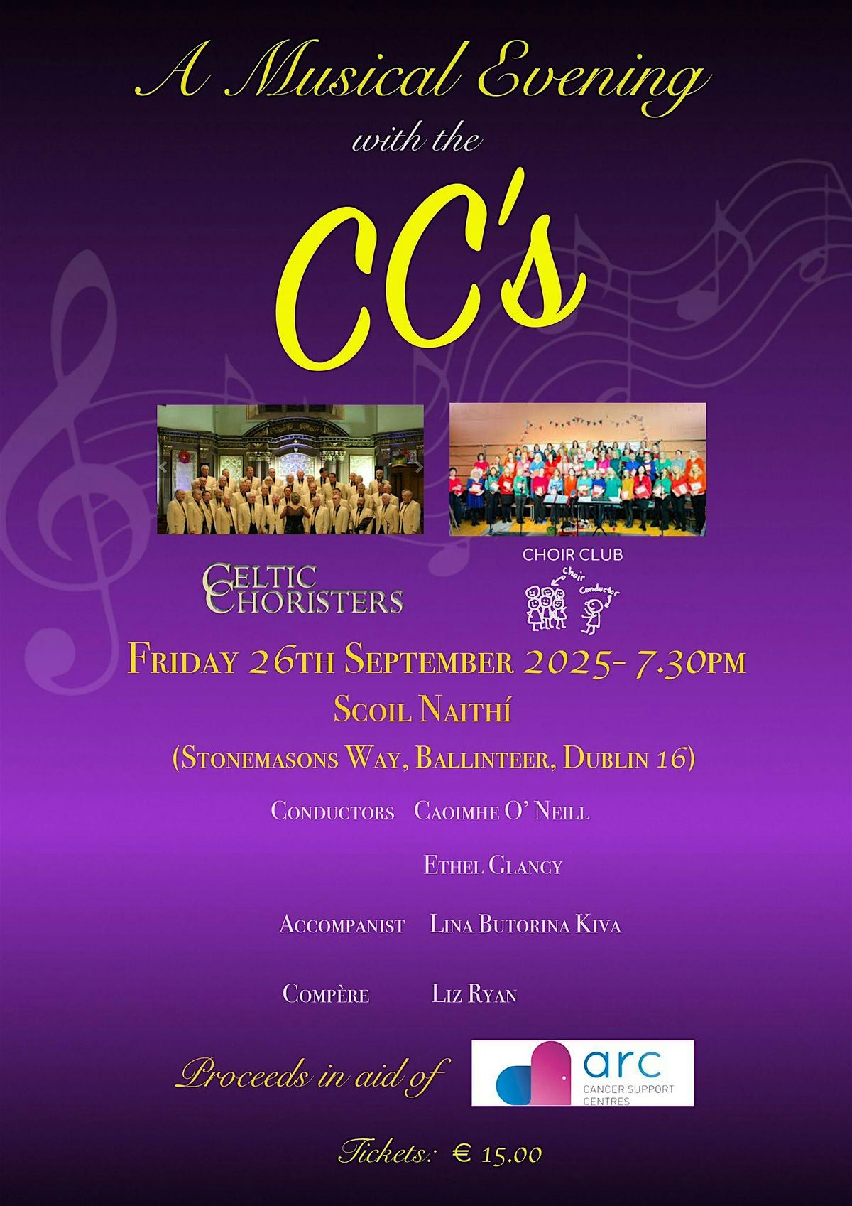 A Musical Evening with the CCs - Celtic Choristers and Choir Club