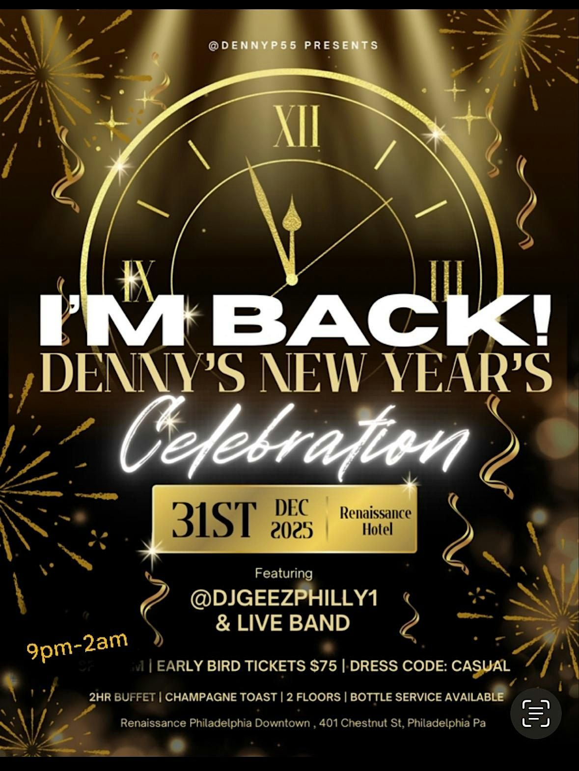 Denny\u2019s New Year\u2019s Celebration