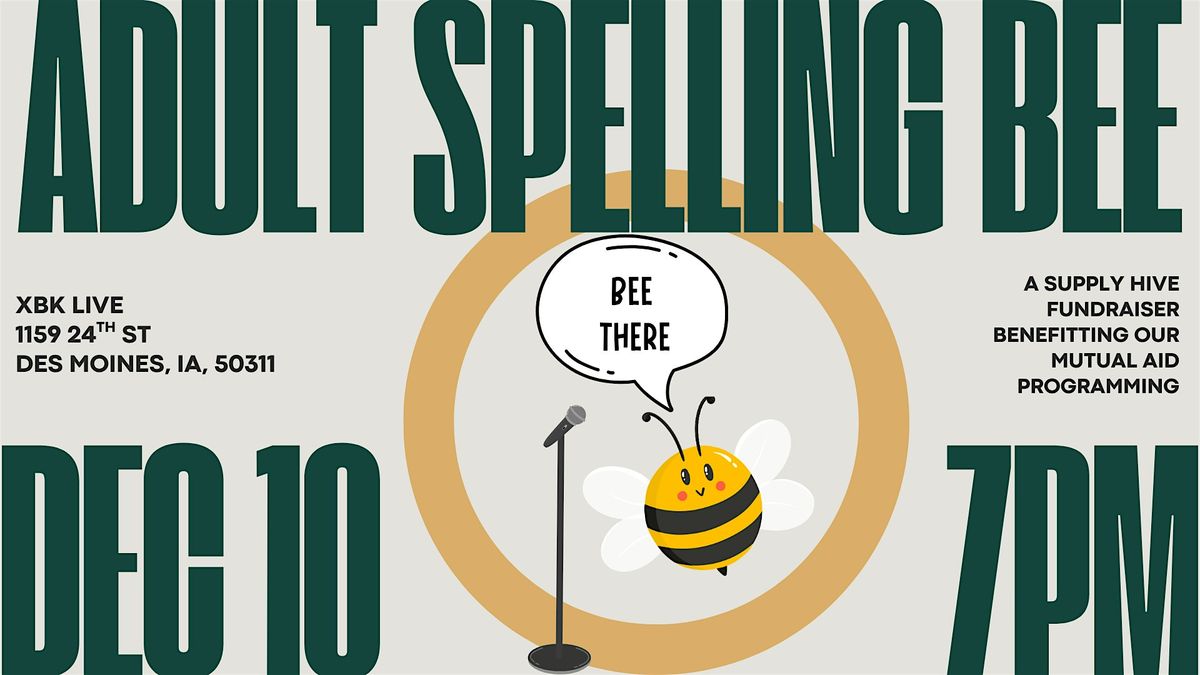 Adult Spelling Bee Fundraiser