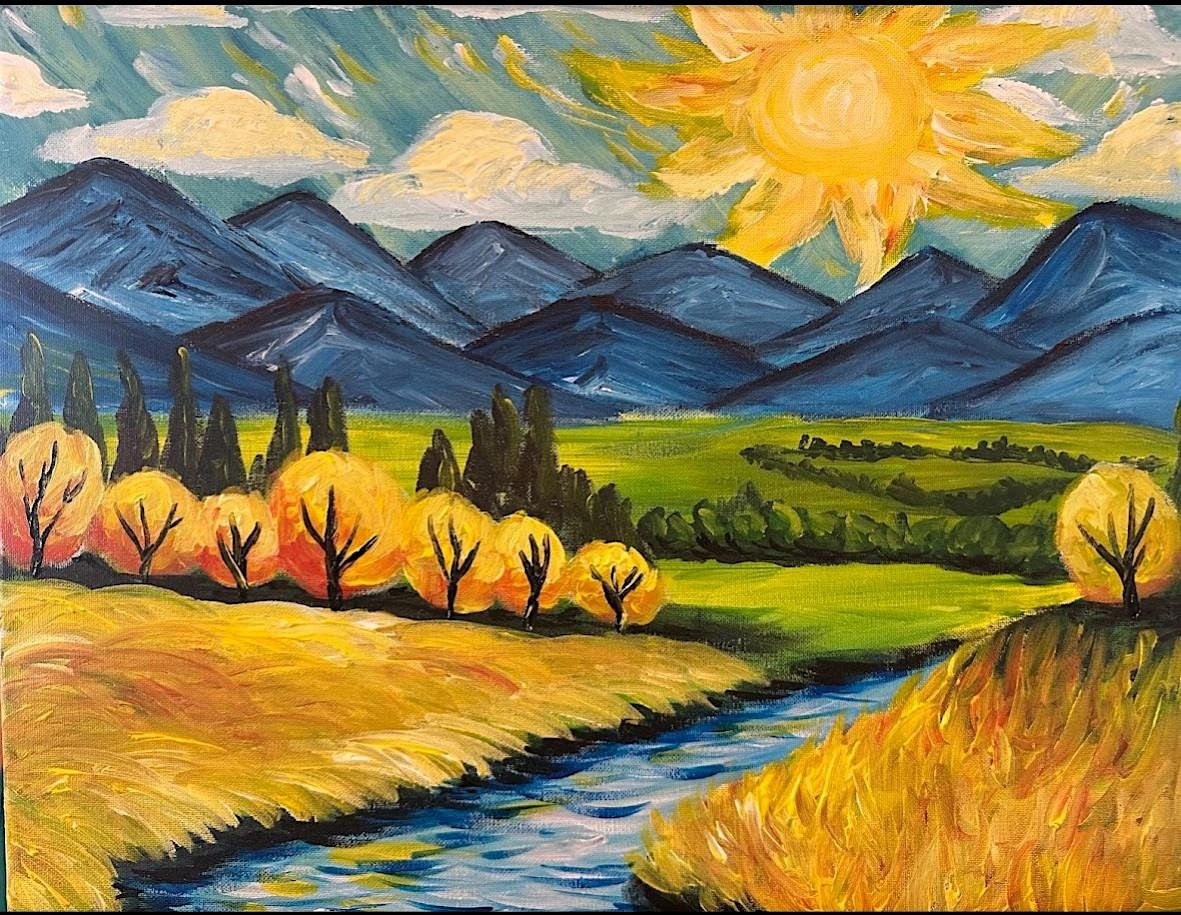 Fall Stream Paint & Sip