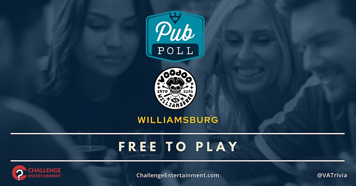Weekly Pub Poll Game Nights at Voodoo Brewing - Williamsburg