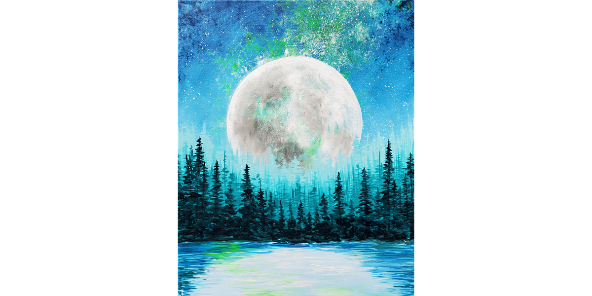 Moon Over the Pines - Paint and Sip in Boston | Classpop!\u2122