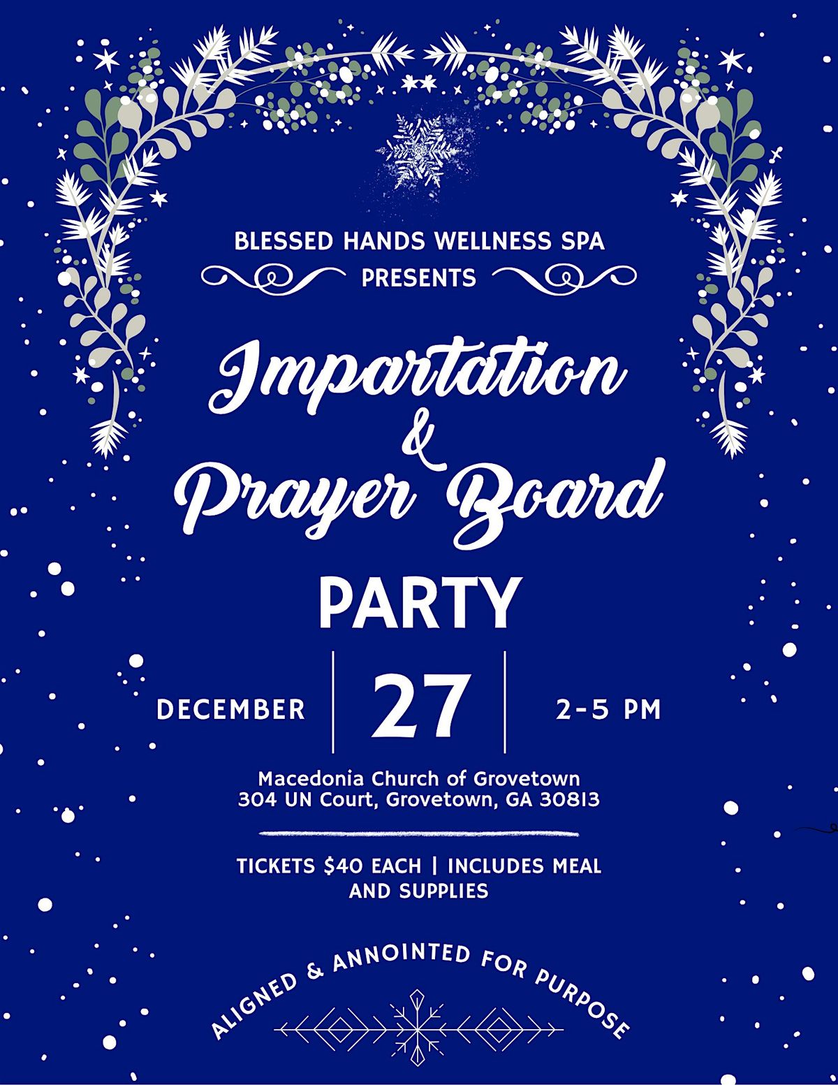 Impartation & Prayer Board Holiday Party