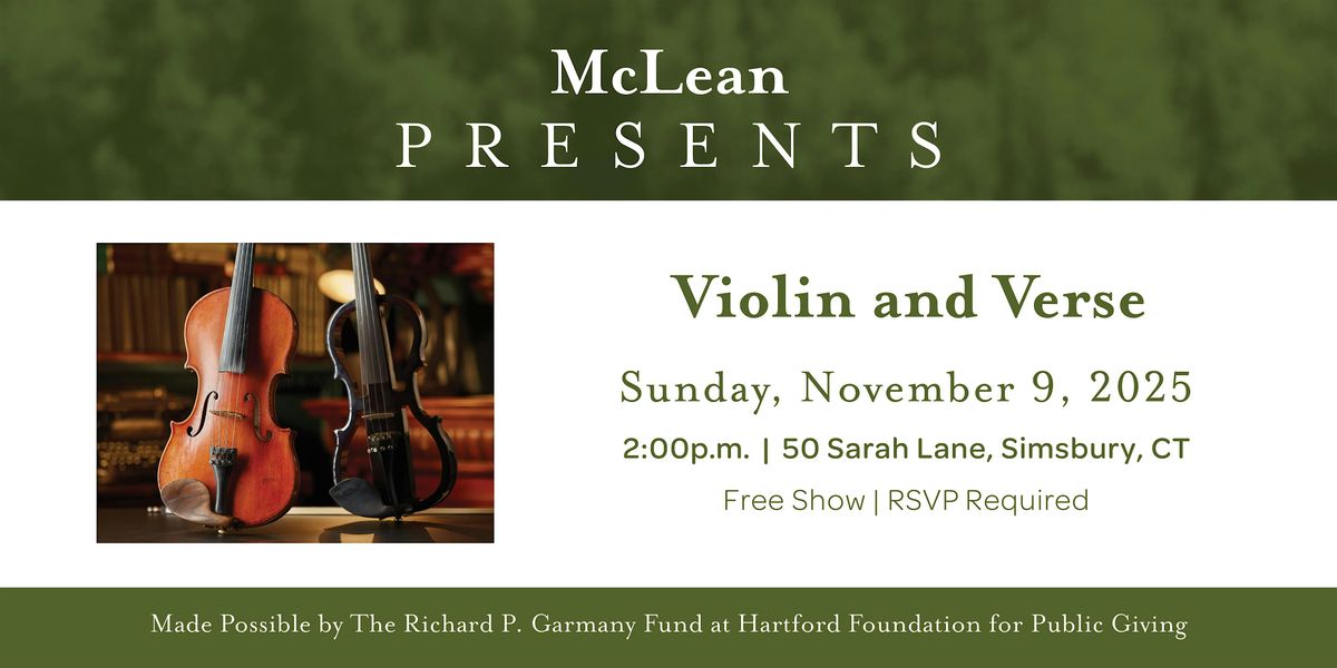 McLean Presents: Violin and Verse