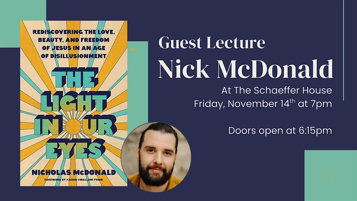 Nick McDonald - Special Lecture